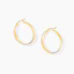 Cr&eacute;oles Doralynne Or Bicolore - Cr&eacute;oles Femme | Marc Orian