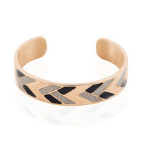 Bracelet Jonc Imagine Charlene Acier Rose