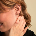 Boucles D'Oreilles Puces Poem Argent Jaune Tourmaline - Puces Femme | Marc Orian