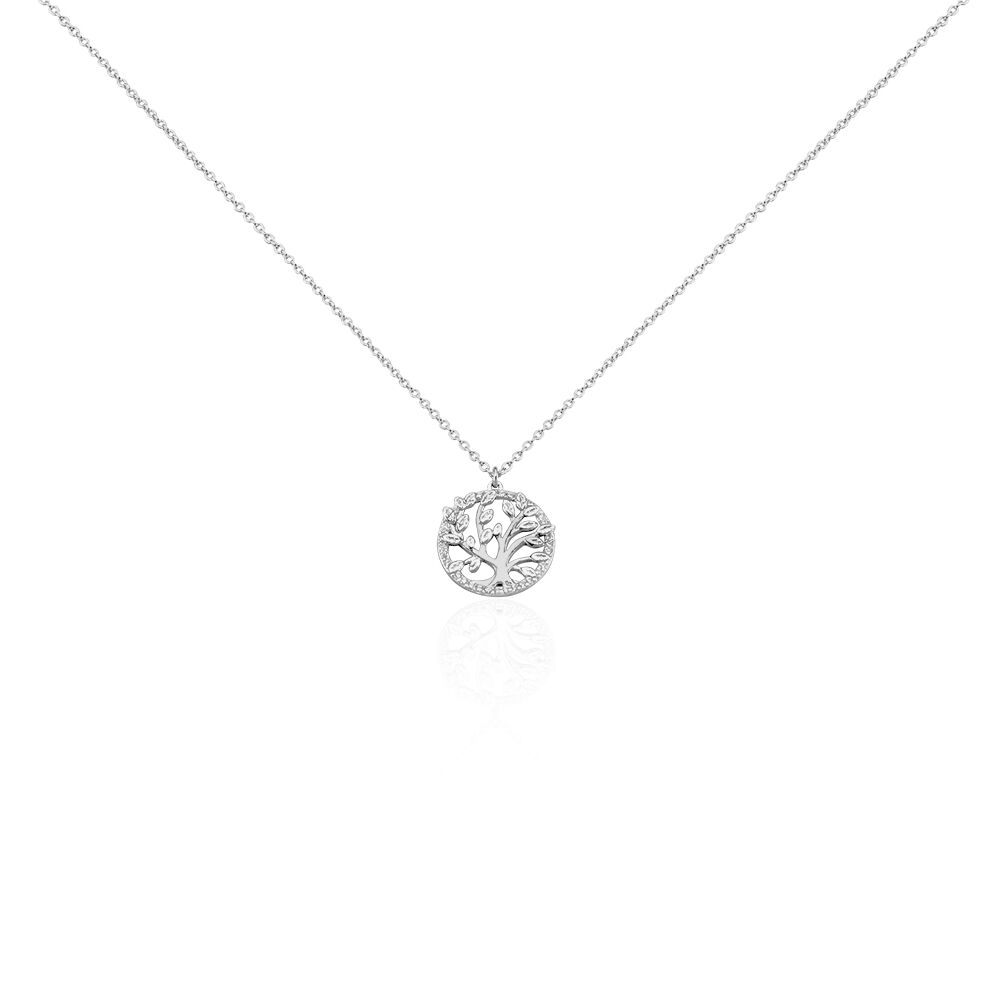 Collier Maximilian Argent Blanc Oxyde De Zirconium - Colliers avec pierres Femme | Marc Orian