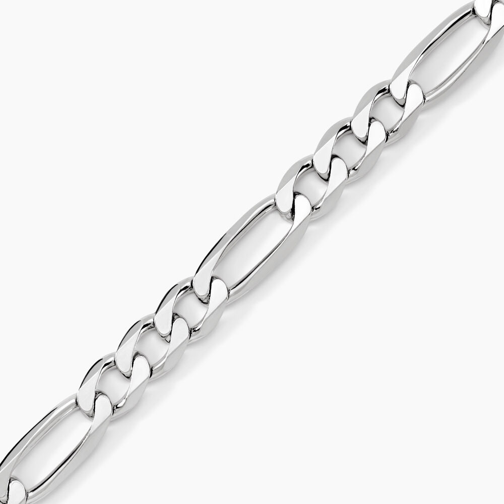 Bracelet Vivian Maille Alternee 1/3 Argent Blanc - Bracelets mailles Homme | Marc Orian