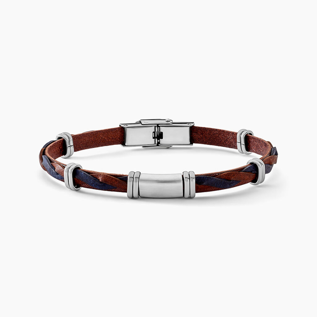 Bracelet Acier Blanc Pacome - Bracelets cuir Homme | Marc Orian