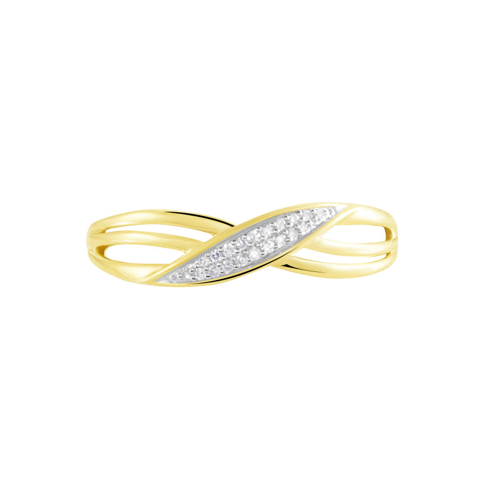 Bague Or Jaune Passane Diamants - Bagues pierres précieuses Femme | Marc Orian