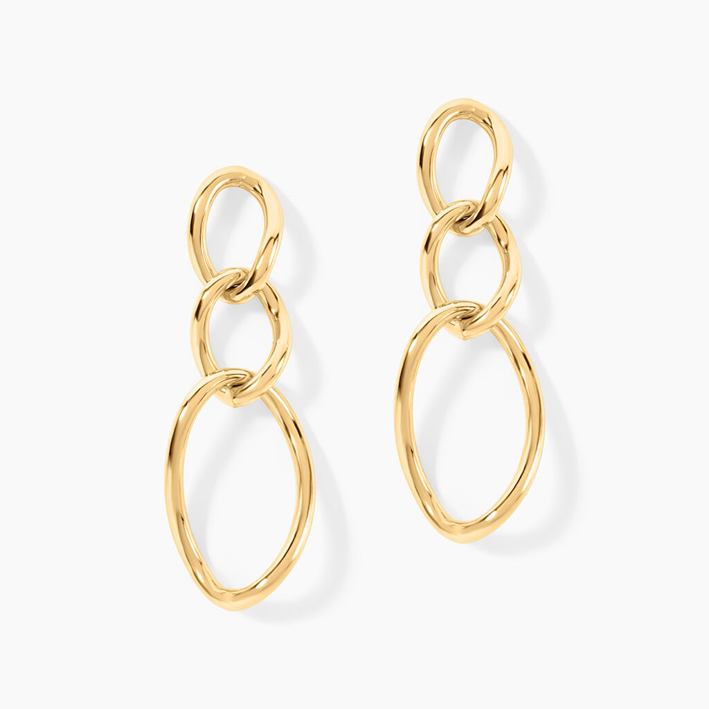 Boucles D'Oreilles Pendantes Edmondo Or Jaune - Pendantes Femme | Marc Orian
