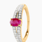Bague Carlton Or Jaune Rubis Diamant - Bagues vintage Femme | Marc Orian