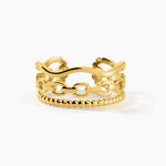 Bague Eva Acier Jaune - Bijoux fantaisie Femme | Marc Orian
