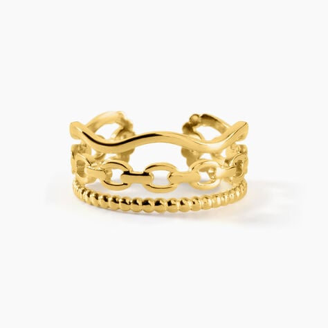 Bague Eva Acier Jaune - Bijoux fantaisie Femme | Marc Orian
