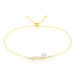 Bracelet Tesnimae Or Jaune Oxyde De Zirconium Et Perle De Culture - Bracelets chaînes Femme | Marc Orian