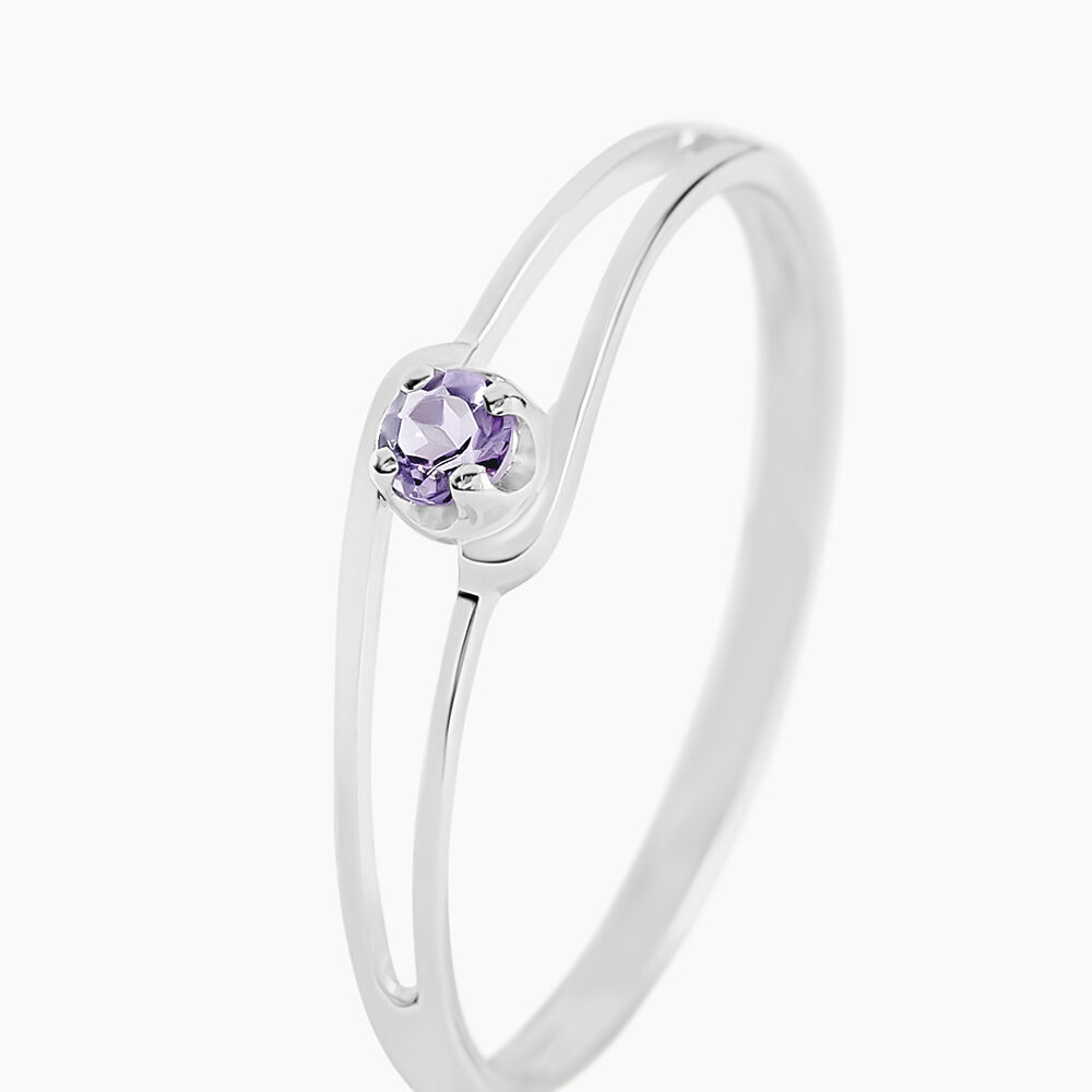 Bague Veroucha Or Blanc Amethyste - Bagues pierres fines Femme | Marc Orian