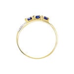 Bague Or Jaune Abelard Saphirs Diamants - Bagues fian&ccedil;ailles Femme | Marc Orian