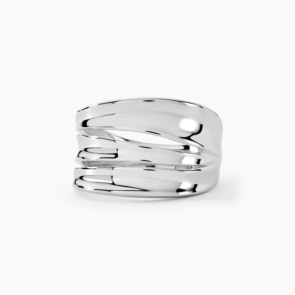 Bague Edwyna Argent Blanc - Bijoux fantaisie Femme | Marc Orian