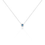 Collier Carren Argent Blanc Oxyde De Zirconium - Colliers solitaires Femme | Marc Orian