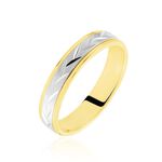 Alliance Effet Epi Mat Or Bicolore - Alliances duo Unisex | Marc Orian