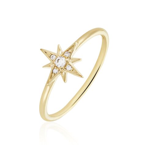 Bague Kazima Plaqué Or Oxyde De Zirconium - Solitaires Femme | Marc Orian