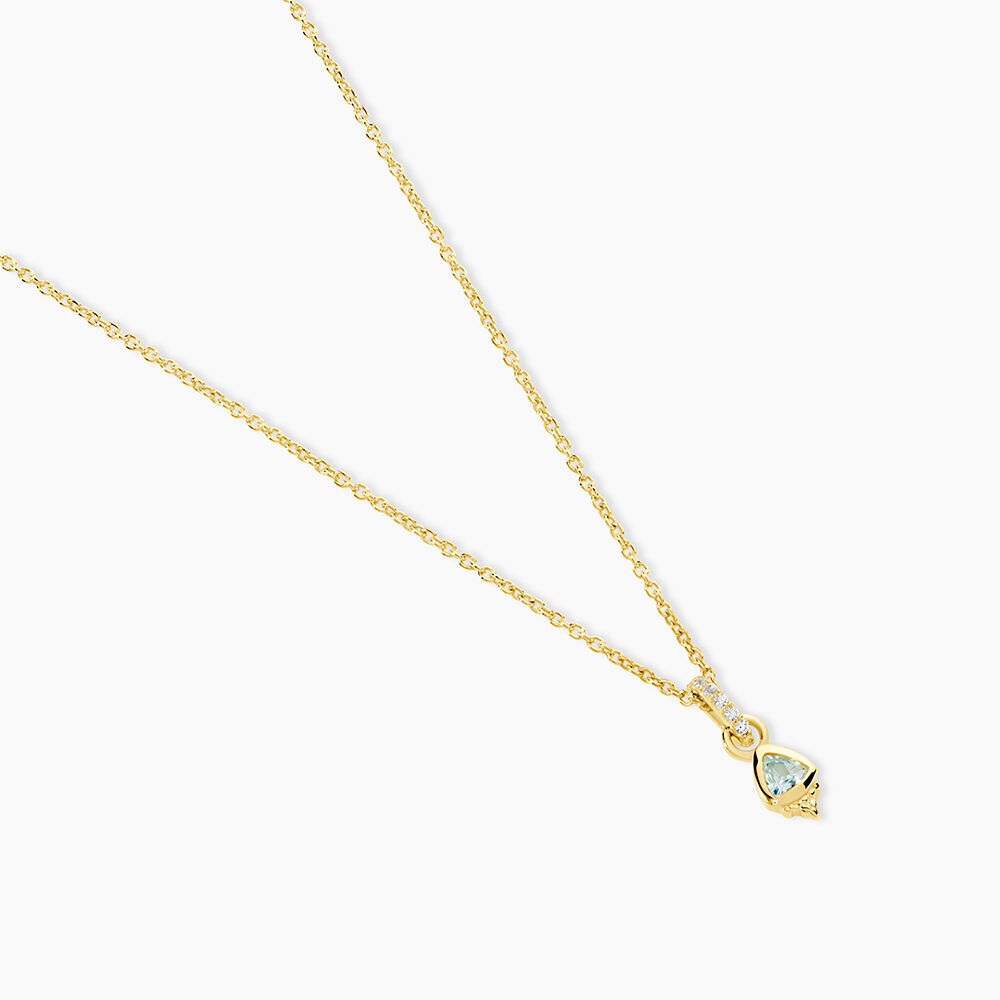 Collier Poem Argent Jaune Topaze Oxyde De Zirconium - Colliers avec pierres Femme | Marc Orian