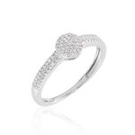 Bague Lisyae Or Blanc Diamants - Parures de mariage Femme | Marc Orian