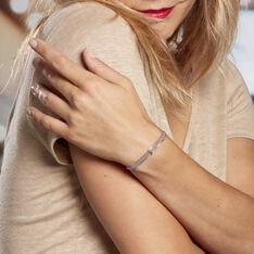 Bracelet Freja Argent Blanc - Bracelets chaînes Femme | Marc Orian