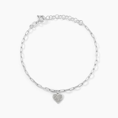 Bracelet Etincelante Argent Blanc - Bracelets chaînes Femme | Marc Orian