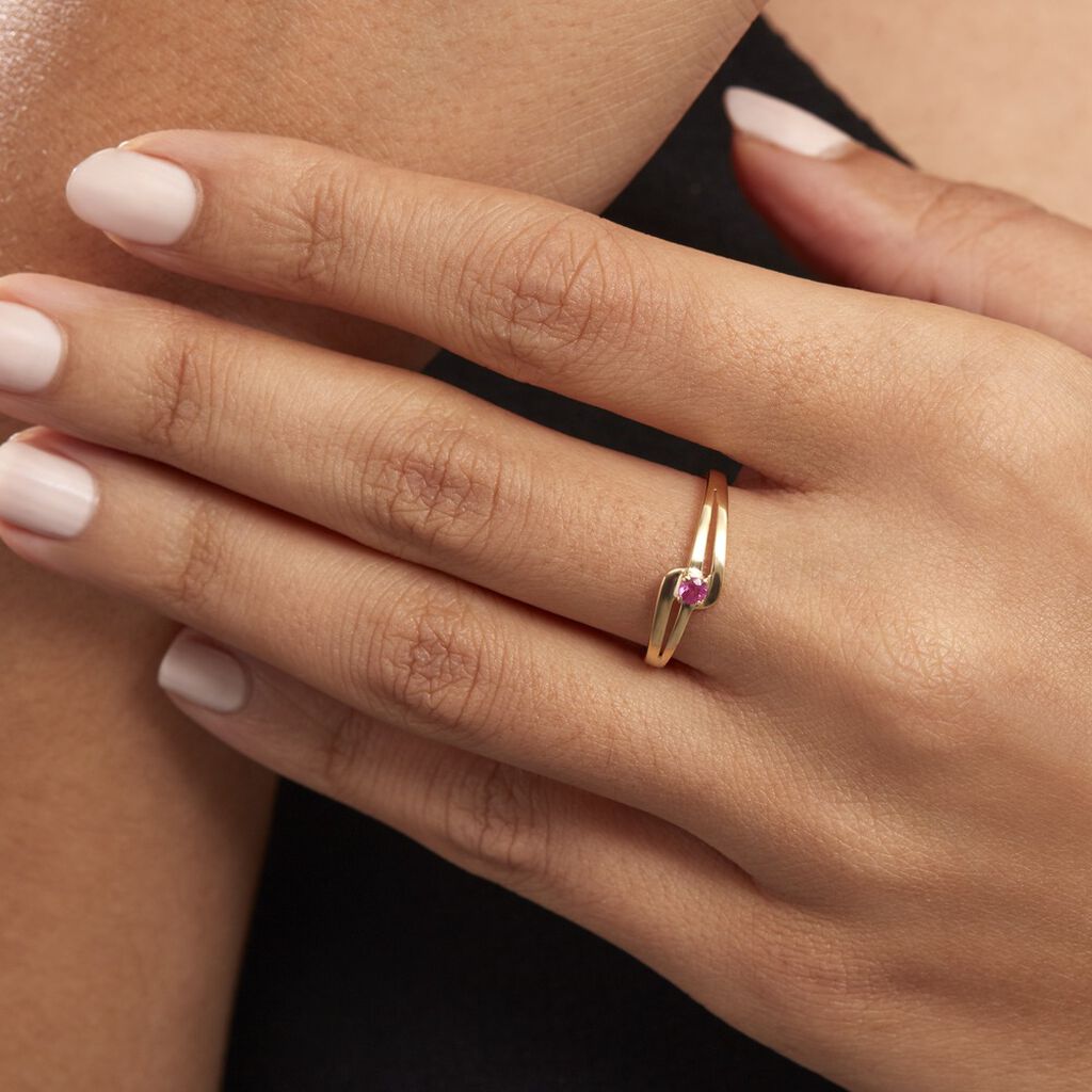 Bague Nesryne Or Jaune Rubis - Bagues Femme | Marc Orian