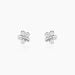 Boucles D'oreilles Puces Sulya Argent Blanc - Puces Femme | Marc Orian