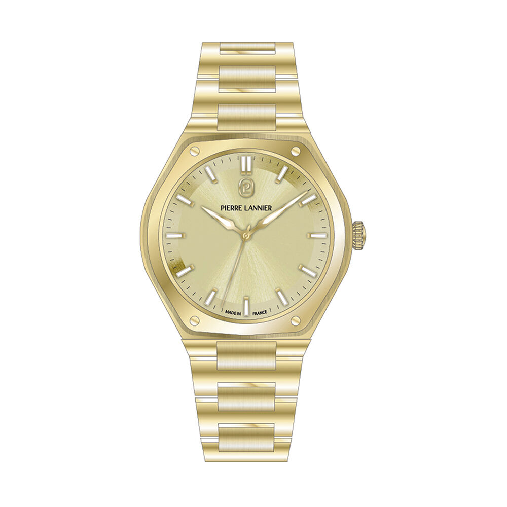 Montre Pierre Lannier Lannier Copilote 34 Dor&eacute; - Montres &eacute;tanches Femme | Marc Orian