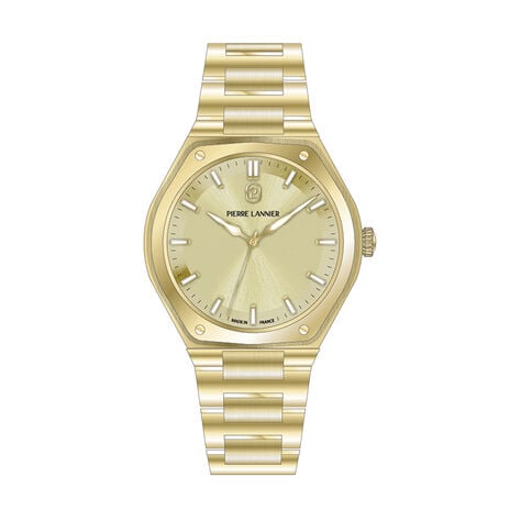 Montre Pierre Lannier Lannier Copilote 34 Dor&eacute; - Montres &eacute;tanches Femme | Marc Orian