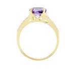 Bague Or Jaune Terese Am&eacute;thyste - Bagues pierres fines Femme | Marc Orian