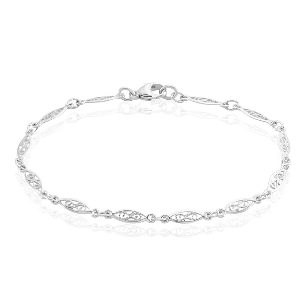 Bracelet Mahee Maille Filigrane Argent Blanc - Bracelets mailles Femme | Marc Orian