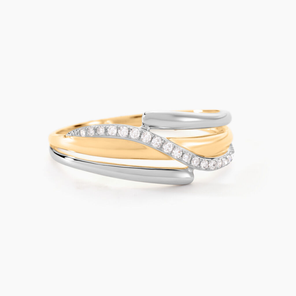 Bague Bodil Or Bicolore Diamant - Parures de mariage Femme | Marc Orian