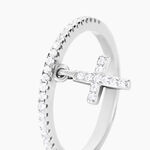 Bague Gorane Argent Blanc Oxyde De Zirconium - Bijoux fantaisie Femme | Marc Orian