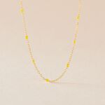 Collier Molly Argent Jaune - Colliers fantaisie Femme | Marc Orian