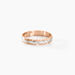Alliance Clotilde Demi Jonc Classique Or Bicolore - Alliances duo Famille | Marc Orian