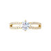 Bague Solitaire Plaqué Or Jaune Melaina Oxyde De Zirconium - Bagues Solitaire Femme | Marc Orian