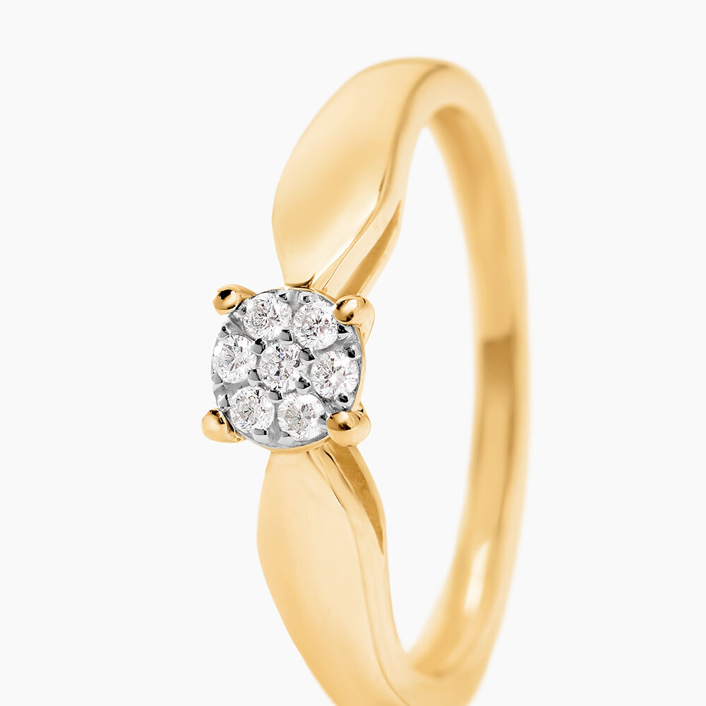 Bague Louisanna Or Jaune Diamant - Parures de mariage Femme | Marc Orian