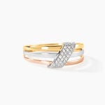 Bague Aurelianne Or Tricolore Diamant - Bagues pierres pr&eacute;cieuses Femme | Marc Orian
