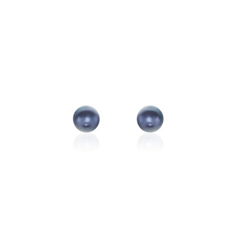 Boucles D'oreilles Puces Micaelle Teintees Or Jaune Perle De Culture - Boucles d'oreilles mariage Femme | Marc Orian