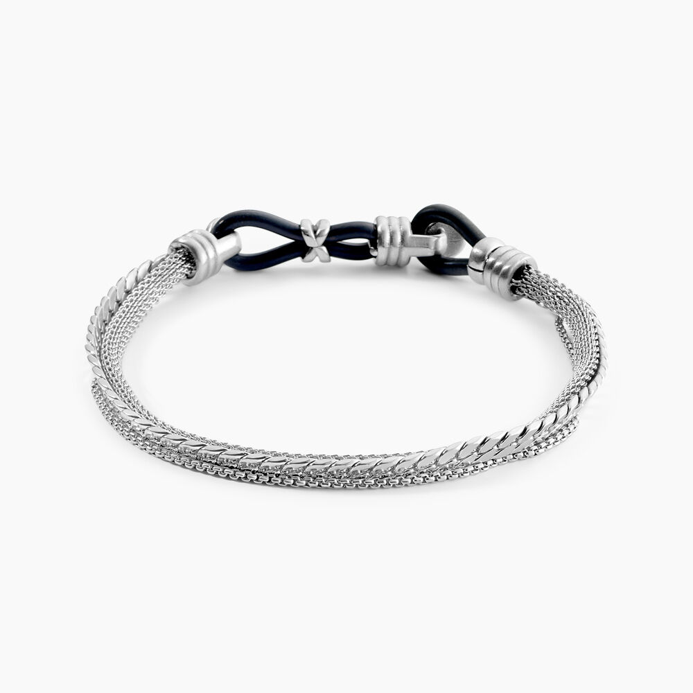 Bracelet Jourdan Arpad Acier Argenté - Bijoux Homme | Marc Orian