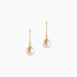 Boucles D'oreilles Pendantes Baroque Or Jaune Perle De Culture - Boucles d'oreilles mariage Femme | Marc Orian