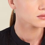 Boucles D'oreilles Pendantes Ondulations Or Jaune Emeraude Diamant - Boucles d'oreilles mariage Femme | Marc Orian