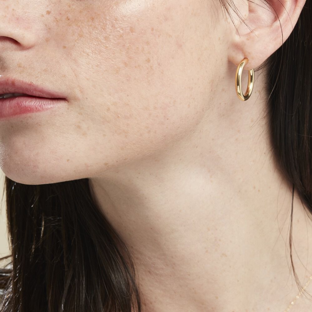 Créoles Or Jaune Rond - Créoles Femme | Marc Orian