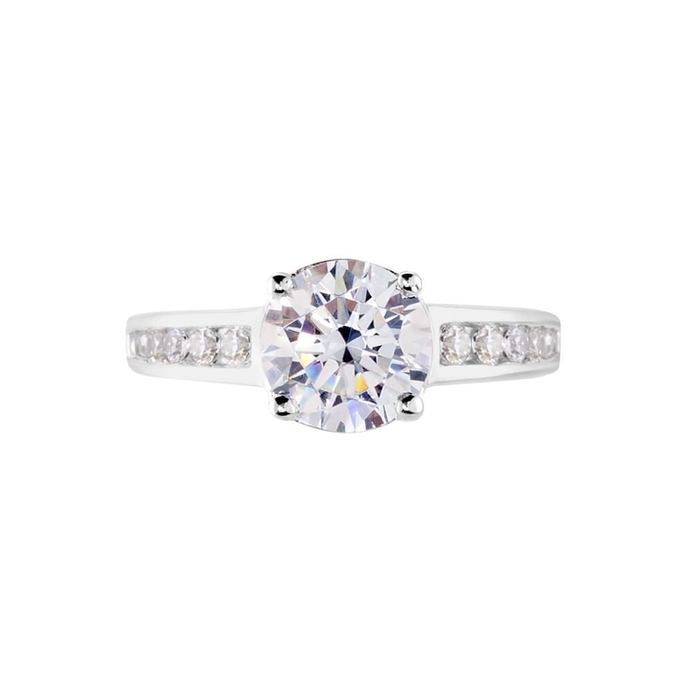 Bague Tatjana Or Blanc Oxyde De Zirconium - Solitaires Femme | Marc Orian