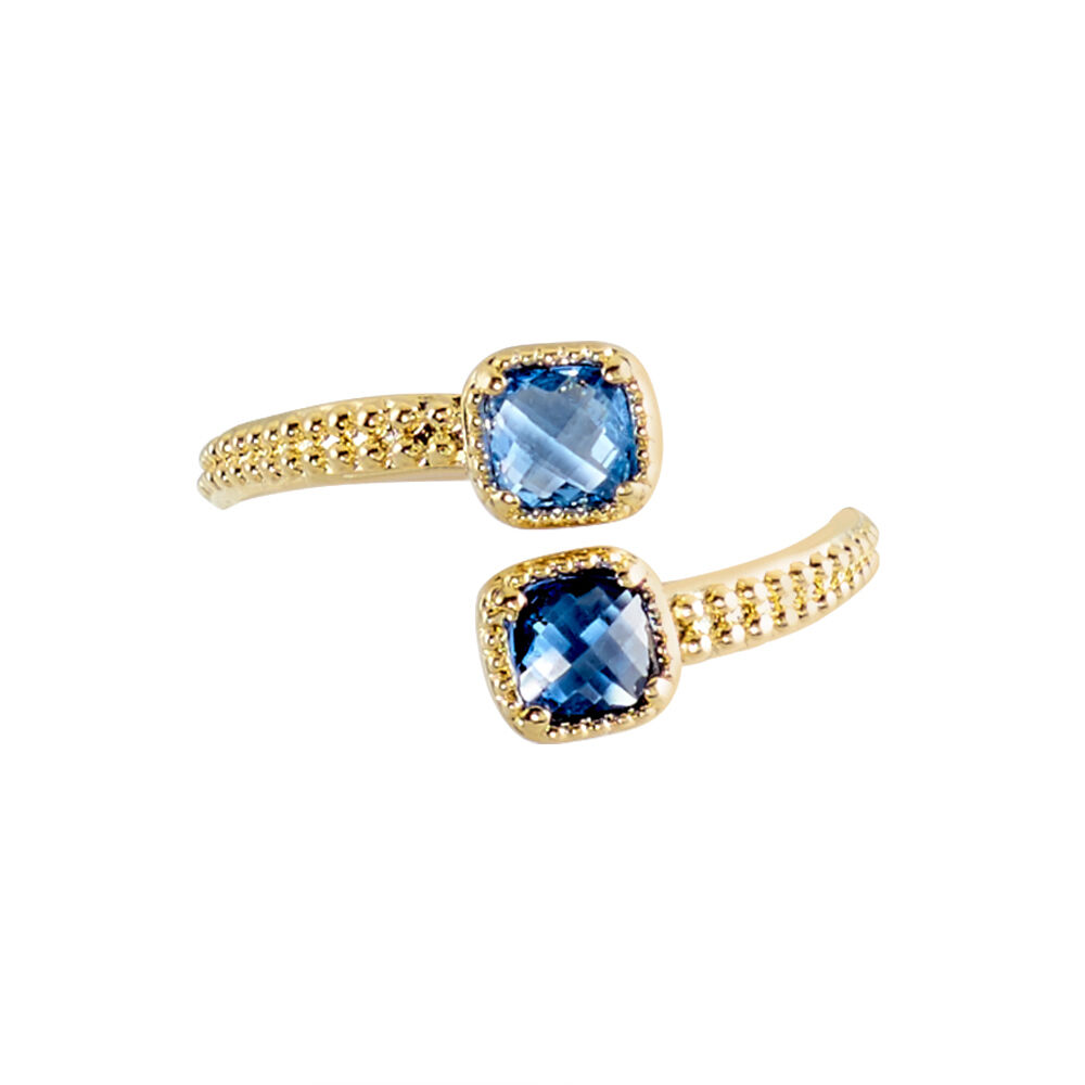 Bague Ilvaae Plaqué Or Pierre Bleue - Bagues avec pierre Femme | Marc Orian