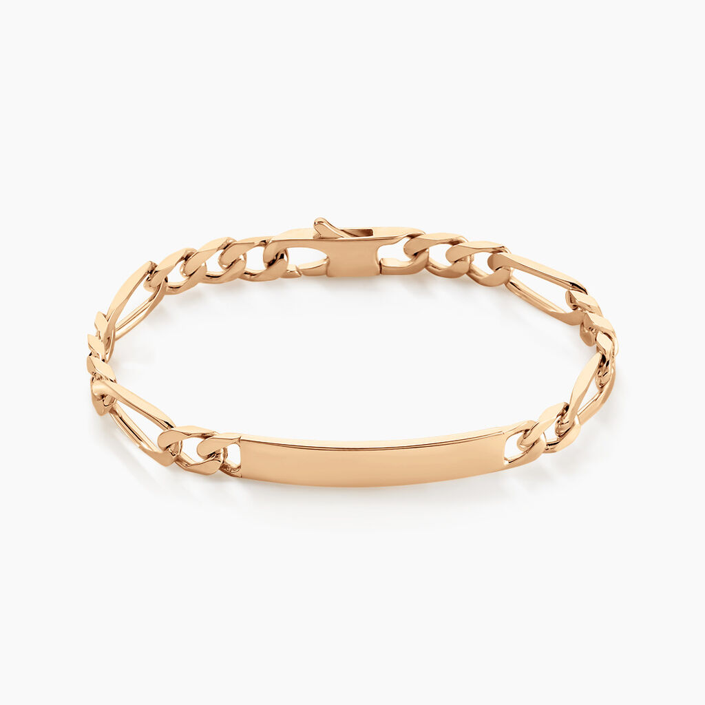 Bracelet Identit&eacute; Bixente Plaqu&eacute; Or Jaune - Gourmettes Homme | Marc Orian