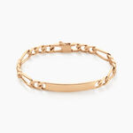 Bracelet Identit&eacute; Bixente Plaqu&eacute; Or Jaune - Gourmettes Homme | Marc Orian