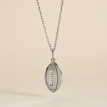 Pendentif Elrick Argent Blanc - Bijoux fantaisie Homme | Marc Orian