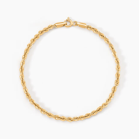 Bracelet Jerry Maille Corde Or Jaune - Bracelets mailles Femme | Marc Orian