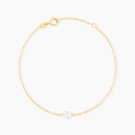 Bracelet Or Jaune Emilee Oxyde De Zirconium - Bracelets chaînes Enfant | Marc Orian