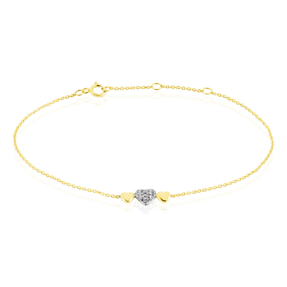 Bracelet Maiwena Or Jaune Diamant - Bracelets cha&icirc;nes Femme | Marc Orian
