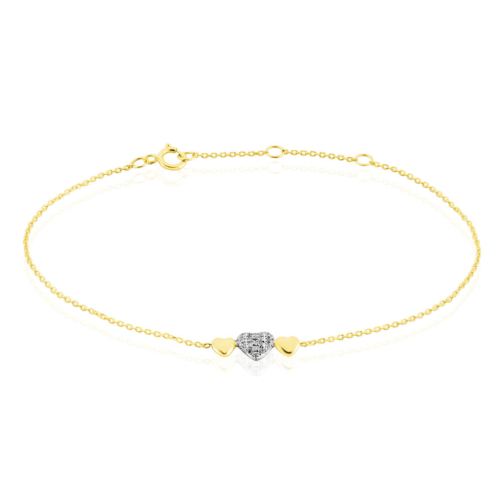 Bracelet Maiwena Or Jaune Diamant - Bracelets cha&icirc;nes Femme | Marc Orian