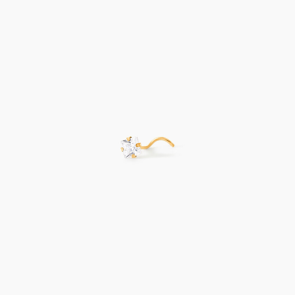 Piercing Fethi Serti Griffe 05 Or Jaune Oxyde - Piercing Nez Femme | Marc Orian